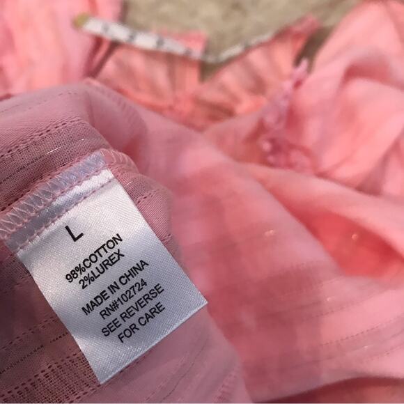 Hester and Orchard slight v neck with Pom detail and silver threading NWT - Picture 6 of 7